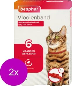 Beaphar Vlooienband 6 Maanden Kat 35 Cm - Anti Vlooienmiddel - 2 X Rood -Huisdier Verkoop 1000x1200 14