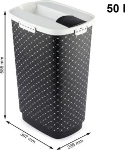 Rotho Voedselcontainer CODY - Voeropslag - 50l - Zwart -Huisdier Verkoop 1002x1200 1
