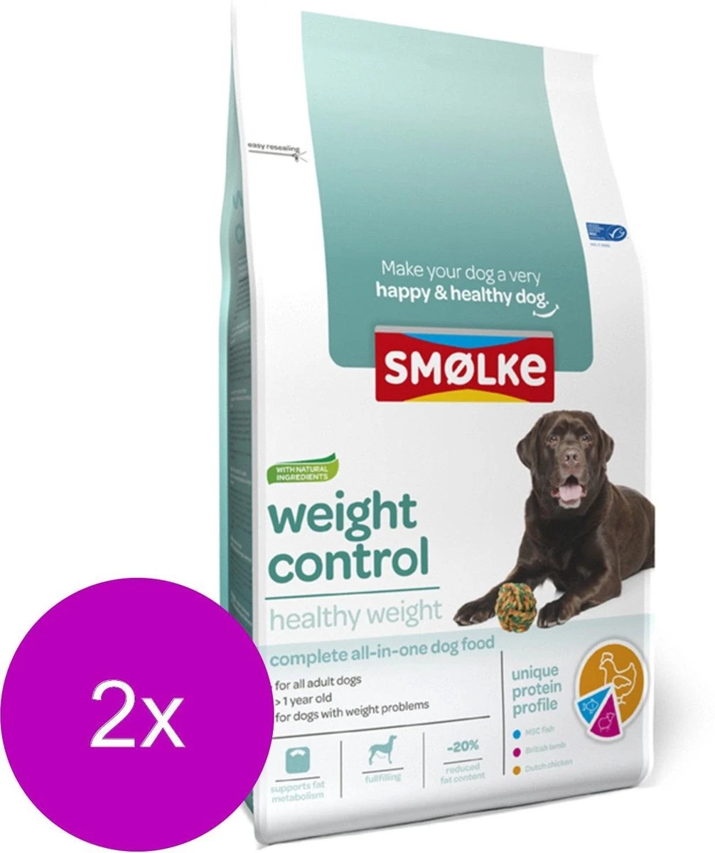 Smolke Weight Control - Hondenvoer - 2 X 3 Kg 4 Smolke Weight Control - Hondenvoer - 2 X 3 Kg - Afbeelding 2
