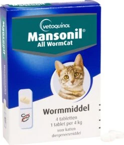 Mansonil All Worm Cat Ontworming - Kat - 4 Tabletten 15 Mansonil All Worm Cat Ontworming - Kat - 4 Tabletten -Huisdier Verkoop 1025x1200 3