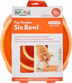 Outward Hound Slo Bowl Fun Feeder Voerbak - Anti Schrok Voerbak - Voerbak Slo-Bowl Mini Drop Teal Lichtblauw - 22X22X5 CM -Huisdier Verkoop 1049x1200 2