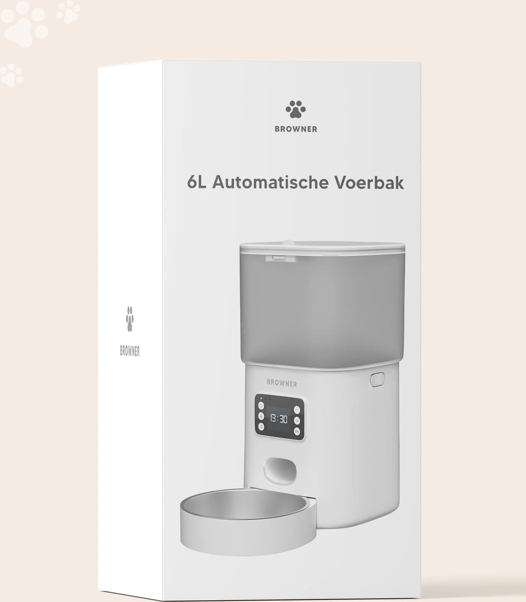 Browner Automatische Voerbak - Voerautomaat - Voerbak Kat Automatisch 6 Browner Automatische Voerbak - Voerautomaat - Voerbak Kat Automatisch - Afbeelding 4