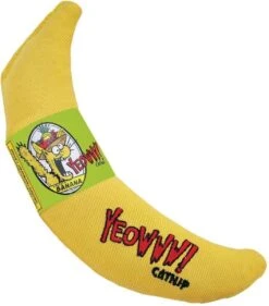 Yeowww! Chicata Banana - Speeltje Voor Katten Met Kattenkruid - De Meest Krachtige Catnip Ter Wereld – Onweerstaanbaar – Katoen – 17.7 Cm - Geel -Huisdier Verkoop 1056x1200 1