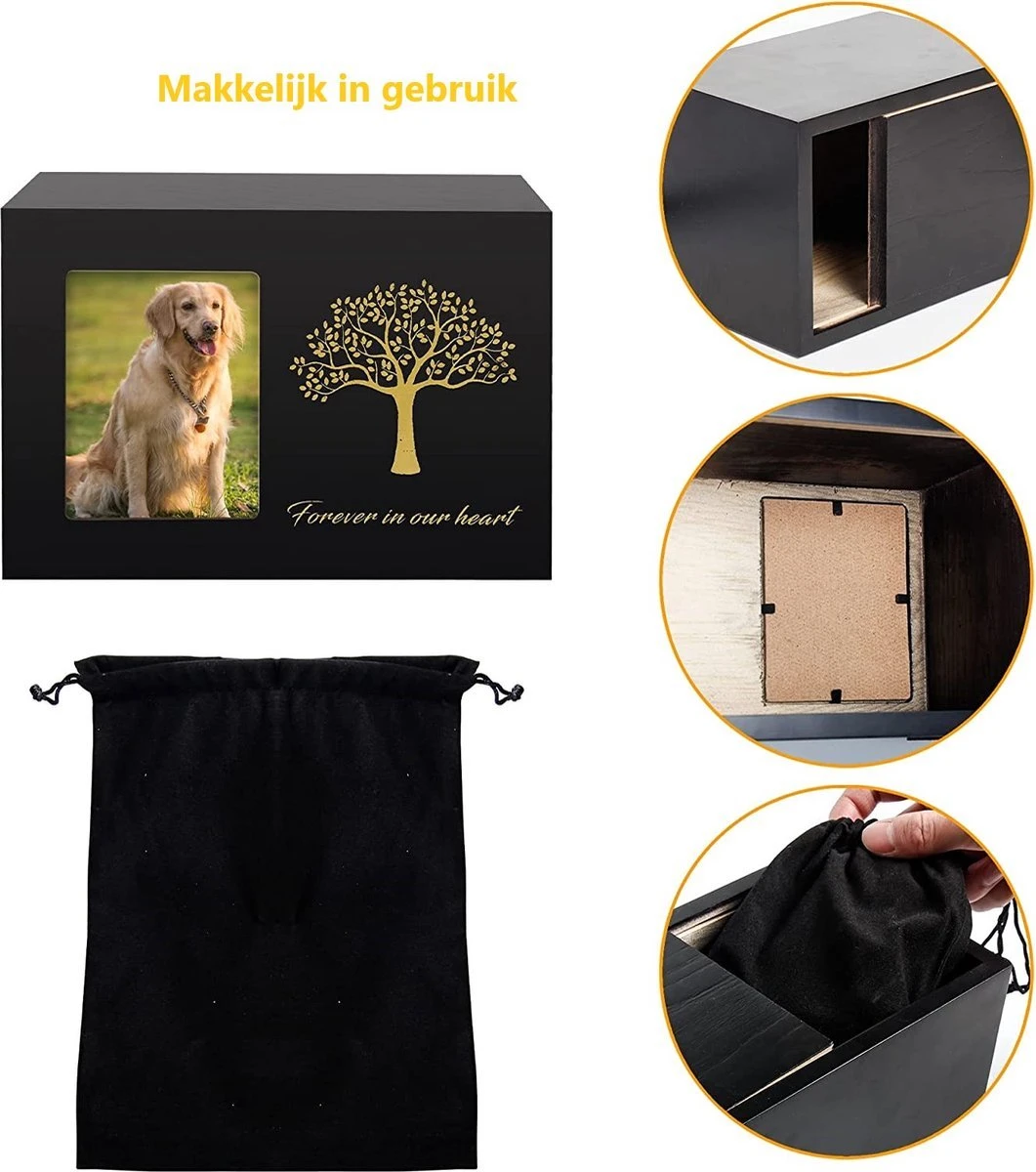 Merkloos Luxe Huisdier Urn - Unieke Urn - Met Fotolijstje - Urn Voor Huisdier - Met Levensboom En Frame - Crematie - Honden Urn - Katten Urn 4 Merkloos Luxe Huisdier Urn - Unieke Urn - Met Fotolijstje - Urn Voor Huisdier - Met Levensboom En Frame - Crematie - Honden Urn - Katten Urn - Afbeelding 2