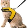 Kattentuigje Met Leiband Riem Kattenharnas Geel Maat L Kat & Kitten - Dieren Kattenriem - Cat Leash - Halsomvang 24 Tot 33cm - Borstomvang 36 Tot 41cm - Zootic® -Huisdier Verkoop 1065x1200 6