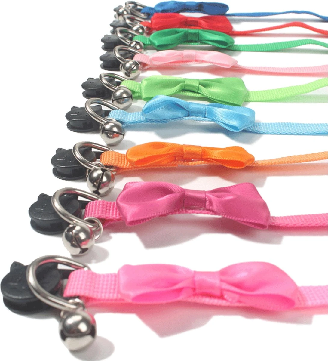 Merkloos Kattenhalsband Met Strikje En Belletje - Verstelbaar - 19 / 32 Cm - Kattenbandje - Halsband Kat - Cat - Kitten - Katten Halsband - Licht Roze 4 Merkloos Kattenhalsband Met Strikje En Belletje - Verstelbaar - 19 / 32 Cm - Kattenbandje - Halsband Kat - Cat - Kitten - Katten Halsband - Licht Roze - Afbeelding 2