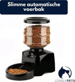Lovely Pets – Voerautomaat – Automatisch Voerbak – Automatisch Voedingsschema; Plan Vaste Eetmomenten – Voerbak Voor Kat En Hond – Inhoud 5,5L - Zwart -Huisdier Verkoop 1102x1200 2