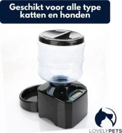 Lovely Pets – Voerautomaat – Automatisch Voerbak – Automatisch Voedingsschema; Plan Vaste Eetmomenten – Voerbak Voor Kat En Hond – Inhoud 5,5L - Zwart -Huisdier Verkoop 1102x1200 3
