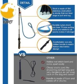 CF Pack - Hond Buitenspeelgoed Actief Behendigheid Touw Dog Flirt Pole Flirtpole Toy Tug Tease Wand Non-Bungee Cord Dog Toy For Fun Obedience Training Extandable Toy Honden Speelgoed Hondenspeelgoed Behendigheidspeelgoed -Huisdier Verkoop 1107x1200 3