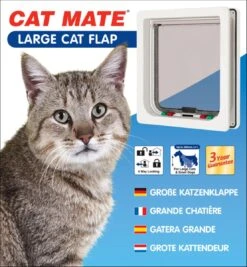 Cat Mate Kattendeur Groot Met Vierwegsluiting En Extra Vergrendeling - Wit -Huisdier Verkoop 1110x1200 6