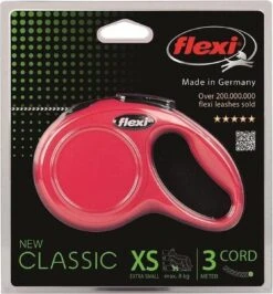 Flexi New Classic Koord - Hondenriem - Rood - S - 8 M - (<12 Kg) -Huisdier Verkoop 1115x1200 1