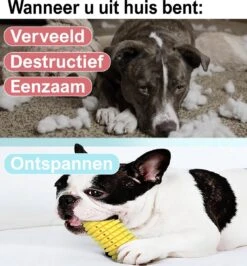 Merkloos Corn Dog Toothbrush - Honden Speelgoed - Hondenspeelgoed - Honden Tandenborstel - Gezond Dieet - Hondenspeeltje - Honden Speelgoed Intelligentie -Huisdier Verkoop 1116x1200 1