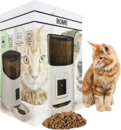 BOME Voerautomaat - Camera En Audio - Inclusief SD-Kaart - Automatische Voerbak Kat Of Hond - Voerautomaat Kat - Zwart -Huisdier Verkoop 1116x1200