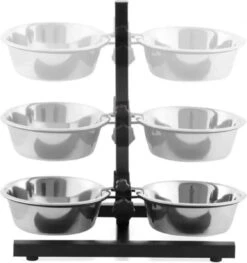 Merkloos H-Standaard Hamerslag Met Rvs Bakken 21 Cm -Huisdier Verkoop 1126x1200 4