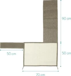 Navaris Katten Krabmat - Bescherming Van Meubels - Voor Banken En Stoelen - Krabbescherming - Voor De Linkerkant - Lichtbruin -Huisdier Verkoop 1127x1200 10