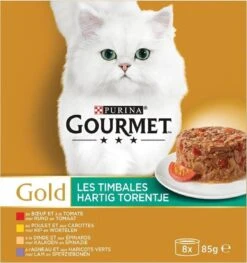 Gourmet Gold Hartig Torentje - Kattenvoer Natvoer - Vlees Met Groente Mix - 48 X 85 G 15 Gourmet Gold Hartig Torentje - Kattenvoer Natvoer - Vlees Met Groente Mix - 48 X 85 G -Huisdier Verkoop 1128x1200 8