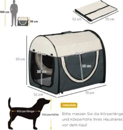 PawHut Hondenbox Inklapbare Hondentransportbox Dier 2 Kleuren 5 Maten 1O-T46O-R3DG-2 14 PawHut Hondenbox Inklapbare Hondentransportbox Dier 2 Kleuren 5 Maten 1O-T46O-R3DG-2 -Huisdier Verkoop 1132x1200 9