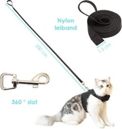 Kattentuigje Met Leiband Riem Kattenharnas Camouflage Maat M Kat & Kitten - Dieren Kattenriem - Cat Leash - Halsomvang 20 Tot 26cm - Borstomvang 30 Tot 34cm - Zootic® -Huisdier Verkoop 1133x1200 9
