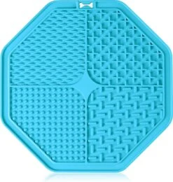 HAPPY DOG HappyDog Likmat Hond – Voermat Hond – Anti Schrok Mat – Slowfeeder Hond – Blauw