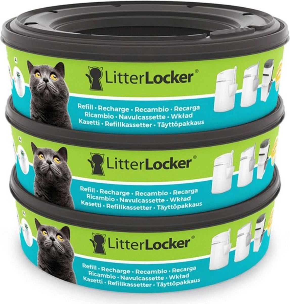 LitterLocker Kattenbakfilter Navulling - 3 St. 3 LitterLocker Kattenbakfilter Navulling - 3 St.