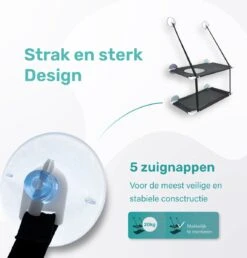 Raamhangmat - Dubbellaags - Met Zuignappen - 20kg Draag Gewicht - Kattenhangmat - Hangmat Kat - Kattenbed - Kattenkussen - Kattenbank - Kattenmand - Raam - Kattenhangmat Raam - Zwart - Radiator -Huisdier Verkoop 1149x1200 17