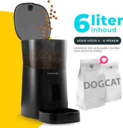 GoldenPaws Automatische Voerbak - Kat En Hond - Zwart - Met Verstelbare Camera - Voerautomaat Met Smartphone Besturing - Voerinhoud 6 Liter -Huisdier Verkoop 1151x1200 7