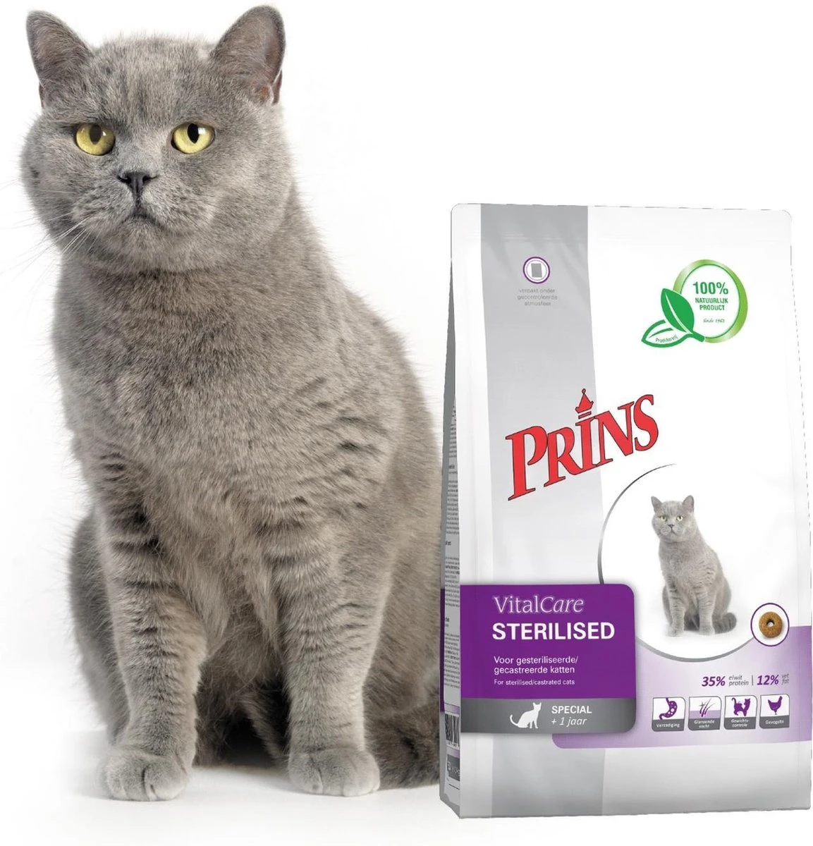 Prins Vital Care Kat Adult Sterilised - Kattenvoer - 1.5 Kg 6 Prins Vital Care Kat Adult Sterilised - Kattenvoer - 1.5 Kg - Afbeelding 4