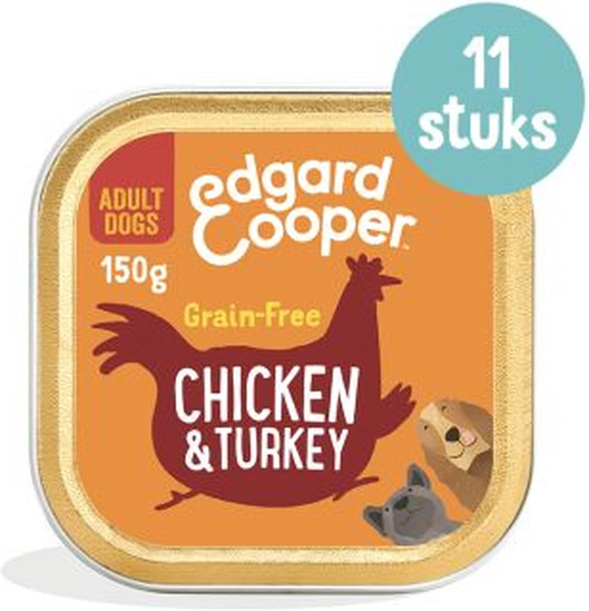 Merkloos 11x Edgard & Cooper Kuipje Vers Vlees Hondenvoer Kip - Kalkoen 150 Gr 12 Merkloos 11x Edgard & Cooper Kuipje Vers Vlees Hondenvoer Kip - Kalkoen 150 Gr - Afbeelding 10