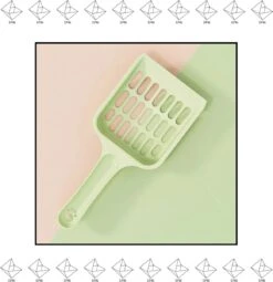 Merkloos EPIN | Kattenbak Schepje | Poep Schep | 20 CM | Mint Groen