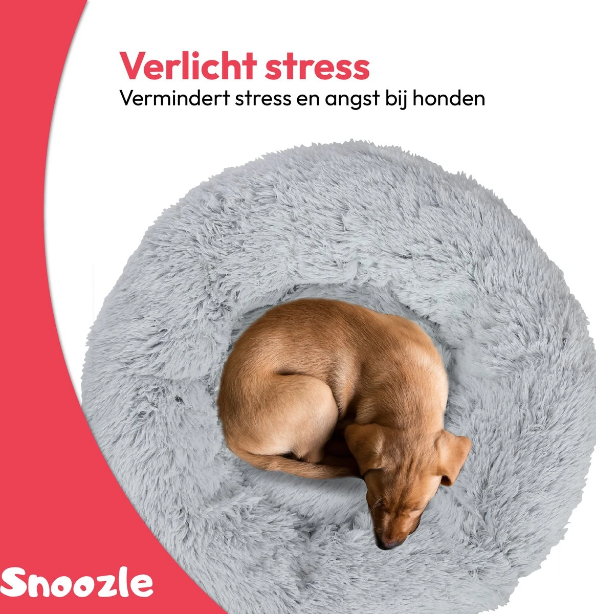Snoozle Donut Hondenmand - Zacht En Luxe Hondenkussen - Wasbaar - Fluffy - Hondenmanden - 60cm - Lichtgrijs 9 Snoozle Donut Hondenmand - Zacht En Luxe Hondenkussen - Wasbaar - Fluffy - Hondenmanden - 60cm - Lichtgrijs - Afbeelding 7