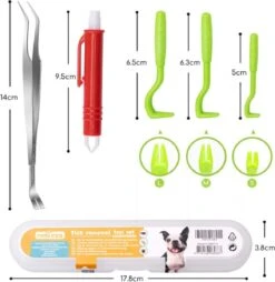 Nobleza Teken Verwijder Set - Tekenverwijderaar - Tekenpincet - Tekentang - Tekenhaak - Anti Teken Hond - Teken Kat - Anti Teken - EHBO Set -Huisdier Verkoop 1166x1200 7