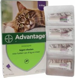 Bayer Anti Vlooienmiddel Advantage 80 > 4 Kg - 4 X 0,8 Ml 27 Bayer Anti Vlooienmiddel Advantage 80 > 4 Kg - 4 X 0,8 Ml -Huisdier Verkoop 1168x1200 12