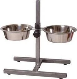 Merkloos H-Standaard Hamerslag Met Rvs Bakken 21 Cm -Huisdier Verkoop 1168x1200 7