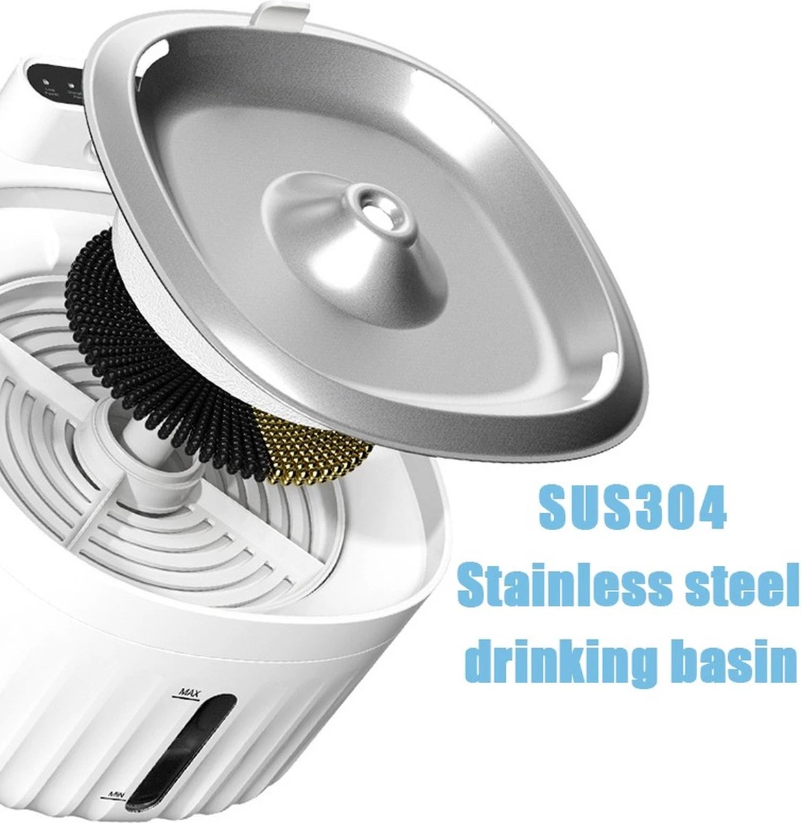 AluPet5 Pro Sense - USB Kabel/Batterij - Kat Fontein - Motion Sensor Hond Dispenser Met Filter - Automatisch 15 AluPet5 Pro Sense - USB Kabel/Batterij - Kat Fontein - Motion Sensor Hond Dispenser Met Filter - Automatisch - Afbeelding 13