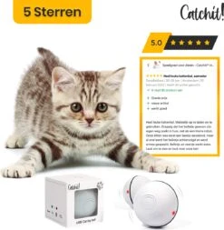 Catchit!® Interactieve Zelfrollende Bal Katten - Kattenspeeltjes - Inclusief USB Kabel En Staartjes - Kattenspeelgoed - Smart - Grijs -Huisdier Verkoop 1171x1200 13