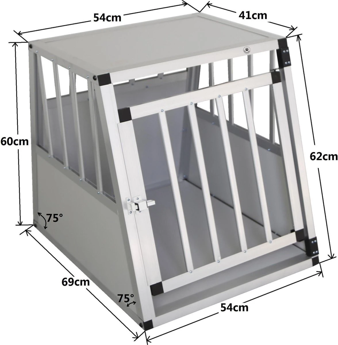 4animalz® Trapeze Autobench Voor Hond - 69x54x60 Cm Small 4 4animalz® Trapeze Autobench Voor Hond - 69x54x60 Cm Small - Afbeelding 2