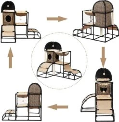 Exxen Kattenboom Kat Klimtoren Kat Krabpaal Toren Voor Grote Kleine Katten Kitten Condo Met Hangmat Bed -Huisdier Verkoop 1178x1200 34