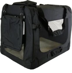 Topmast Autobench - Hondenbench - Nylon Bench- Reisbench - Zwart - 60 X 42 X 42 Cm