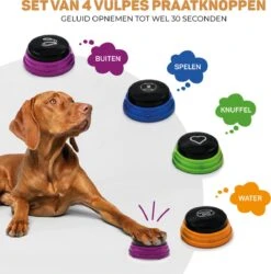 Vulpes Pets® PRO Praatknop Voor Honden - Dogbuttons - Laat Uw Huisdier Spreken - Hondenspeelgoed - Honden Training - Incl. E-Book & Trainingsstickers 15 Vulpes Pets® PRO Praatknop Voor Honden - Dogbuttons - Laat Uw Huisdier Spreken - Hondenspeelgoed - Honden Training - Incl. E-Book & Trainingsstickers -Huisdier Verkoop 1184x1200 10