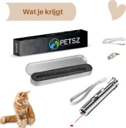 Laserpen - USB - Kattenspeeltjes - Zaklamp - Kat - Laser - Kattenspeelgoed - RVS Opbergblikje -Huisdier Verkoop 1184x1200 15