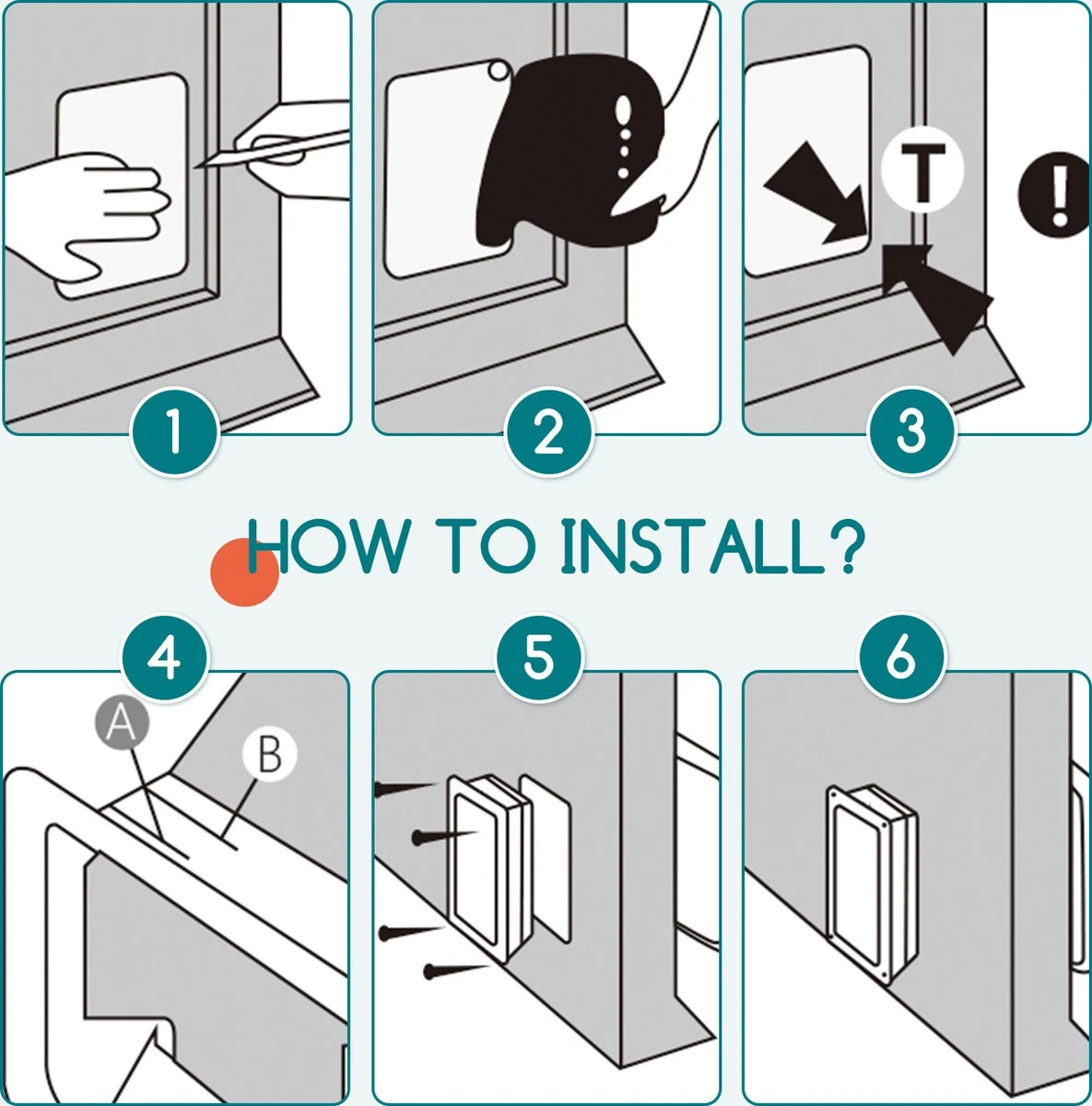 Nobleza Kattenluik Met Tunnel - 4 Vergrendelingsstanden - Weerbestendig - Binnen En Buiten - 28.5 X 25 Cm - Maat XL - Zwart 4 Nobleza Kattenluik Met Tunnel - 4 Vergrendelingsstanden - Weerbestendig - Binnen En Buiten - 28.5 X 25 Cm - Maat XL - Zwart - Afbeelding 2
