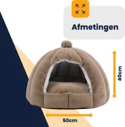 MIRO Katten Huis - Kattenhuizen - Kattenhok - Kattenmand - Dierenhuis - Extra Zacht - Bruin 19 MIRO Katten Huis - Kattenhuizen - Kattenhok - Kattenmand - Dierenhuis - Extra Zacht - Bruin -Huisdier Verkoop 1186x1200 29