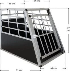 Merkloos Aluminium Hondentransportbox - L -Huisdier Verkoop 1188x1200 9