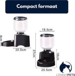 Lovely Pets – Voerautomaat – Automatisch Voerbak – Automatisch Voedingsschema; Plan Vaste Eetmomenten – Voerbak Voor Kat En Hond – Inhoud 5,5L - Zwart -Huisdier Verkoop 1189x1200 10