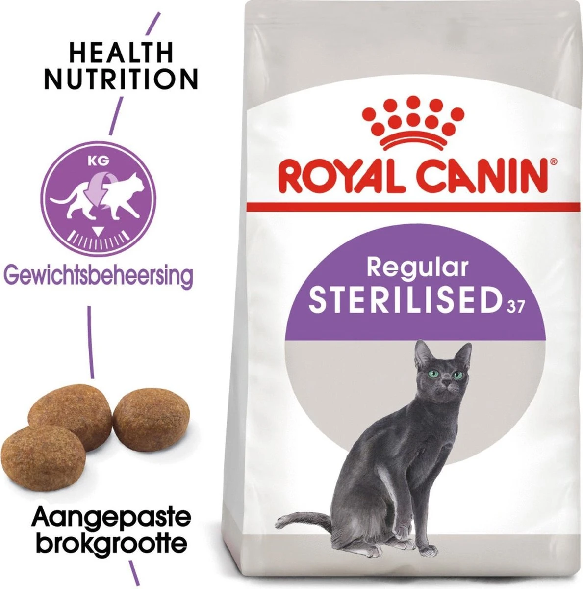 Royal Canin Sterilised 37 - Kattenvoer - 10 Kg 4 Royal Canin Sterilised 37 - Kattenvoer - 10 Kg - Afbeelding 2