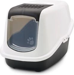 Savic Kattenbak Nestor - Kattenbak - Zwart/Wit - 56 X 39 X 38,5 -Huisdier Verkoop 1190x1200 24