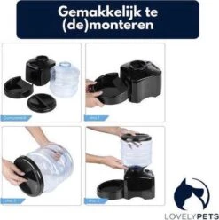 Lovely Pets – Voerautomaat – Automatisch Voerbak – Automatisch Voedingsschema; Plan Vaste Eetmomenten – Voerbak Voor Kat En Hond – Inhoud 5,5L - Zwart -Huisdier Verkoop 1193x1200 6