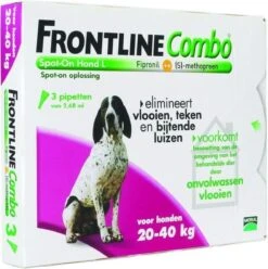Frontline Combo - L: Van 20 Tot 40 Kg - Anti Vlooienmiddel En Tekenmiddel - Hond - 3 Pipetten -Huisdier Verkoop 1193x1200 9