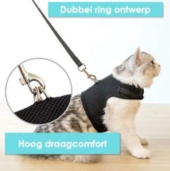 Kattentuigje Met Leiband Riem Kattenharnas Roze Maat S Kat & Kitten - Dieren Kattenriem - Cat Leash - Halsomvang 15 Tot 20cm - Borstomvang 25 Tot 30cm - Zootic® -Huisdier Verkoop 1194x1200 26