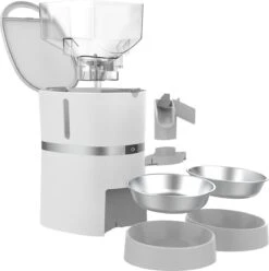 Merkloos Automatische Voerbak Kat - 2 Splitter- Geschikt Voor 1 Of Meerdere Huisdieren - Voeren Op Vaste Tijden - Wit -Huisdier Verkoop 1196x1200 15